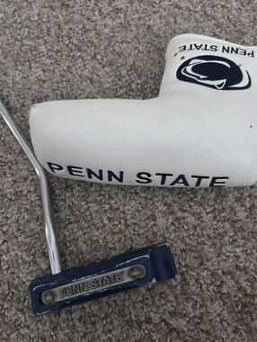 Penn State Golf Putter And Head Cover Navy & White 35"